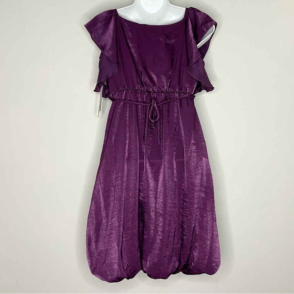 PAPER DOLL Ruffle Pleat Ballon Dress - Picture 2 of 8